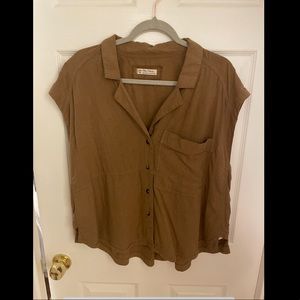 Free People We the free Play It Cool Linen Top